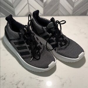 Adidas Black and White Knit Sneakers